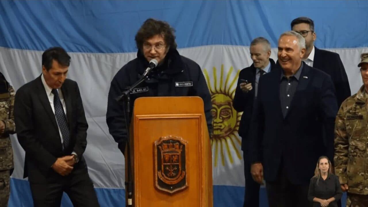 ENCUENTRO DE MILEI Y RICHARDSON EN USHUAIA