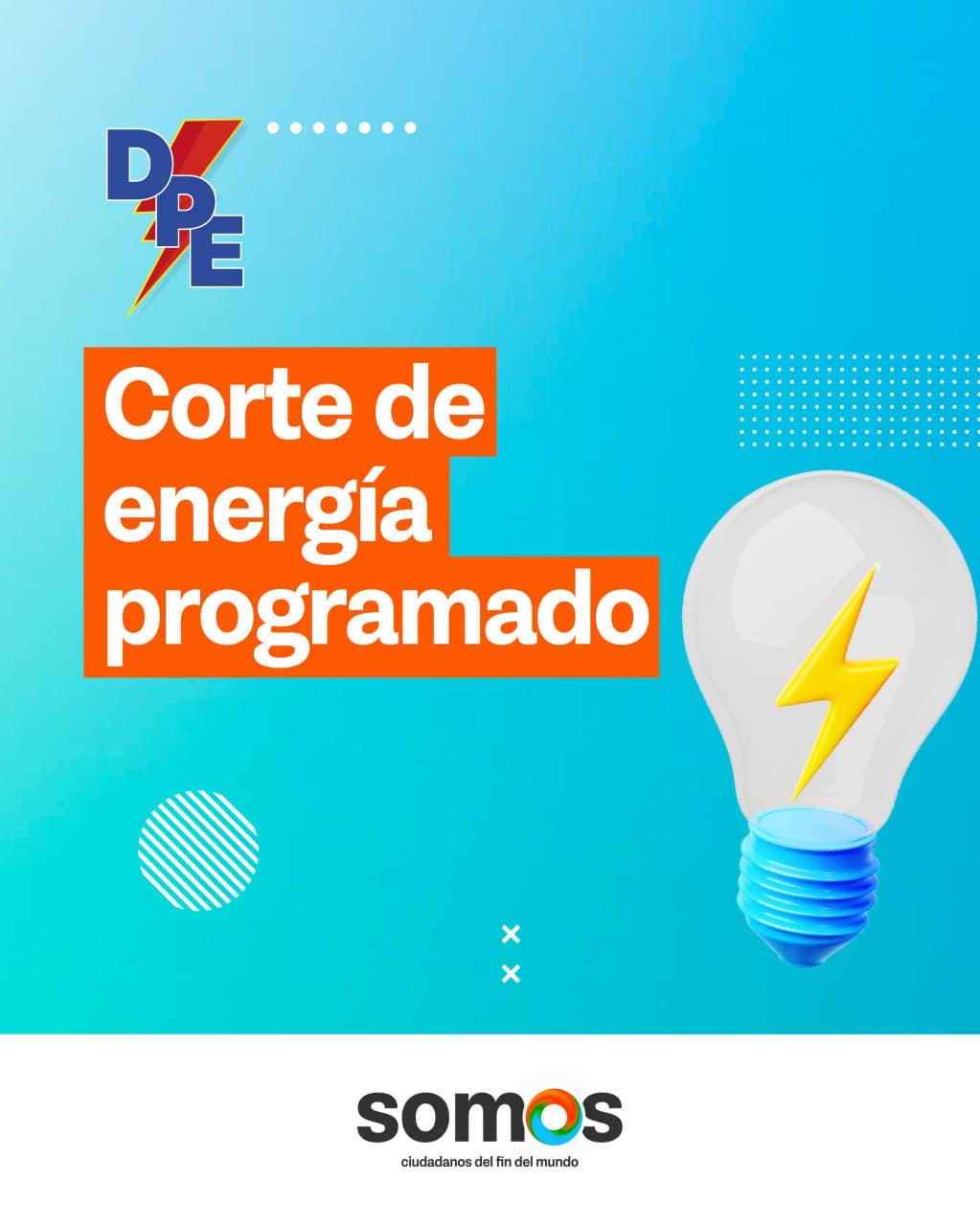 CORTE DE ENERGÍA PROGRAMADO